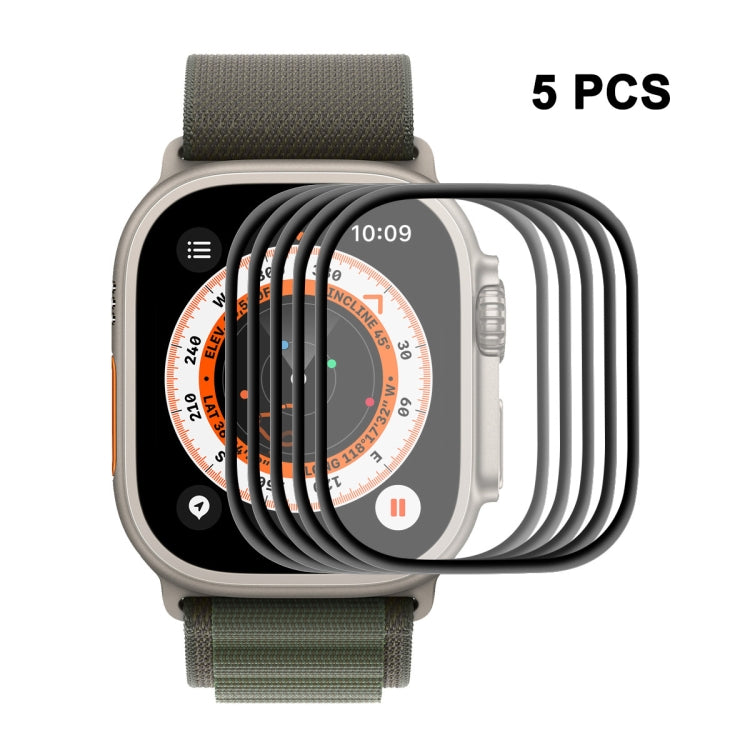 ENKAY 3D Weiche PC-Kante PMMA Bildschirmfolie Für Apple Watch Ultra / Ultra 2 / Ultra 3 49mm, 1 Stück, 2 Stück, 5 Stück, 10 Stück