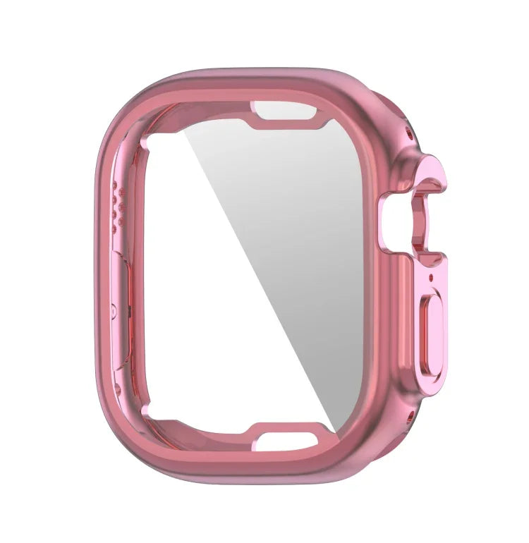 ENKAY galvanisierte, weiche TPU-Schutzhülle mit Displayschutzfolie für Apple Watch Ultra 3 / 2 / 1 49 mm