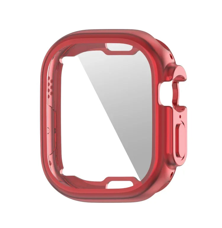 ENKAY galvanisierte, weiche TPU-Schutzhülle mit Displayschutzfolie für Apple Watch Ultra 3 / 2 / 1 49 mm