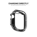 ENKAY galvanisierte, weiche TPU-Schutzhülle mit Displayschutzfolie für Apple Watch Ultra 3 / 2 / 1 49 mm