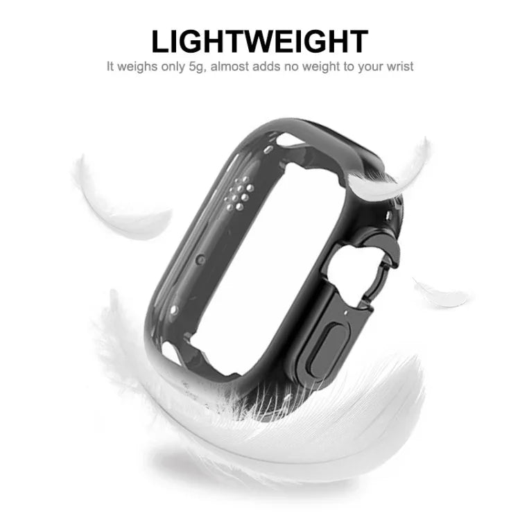 ENKAY galvanisierte, weiche TPU-Schutzhülle mit Displayschutzfolie für Apple Watch Ultra 3 / 2 / 1 49 mm