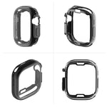ENKAY galvanisierte, weiche TPU-Schutzhülle mit Displayschutzfolie für Apple Watch Ultra 3 / 2 / 1 49 mm