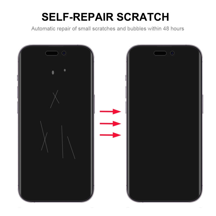 ENKAY Vollflächige Klebe-Explosiongeschützte Hydrogel-Folie Für iPhone 14 Pro, Für iPhone 14 Pro (1 Stück), Für iPhone 14 Pro (2 Stück), Für iPhone 14 Pro (5 Stück), Für iPhone 14 Pro (10 Stück)