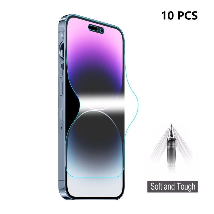 ENKAY Vollflächige Klebe-Explosiongeschützte Hydrogel-Folie Für iPhone 14 Pro, Für iPhone 14 Pro (1 Stück), Für iPhone 14 Pro (2 Stück), Für iPhone 14 Pro (5 Stück), Für iPhone 14 Pro (10 Stück)