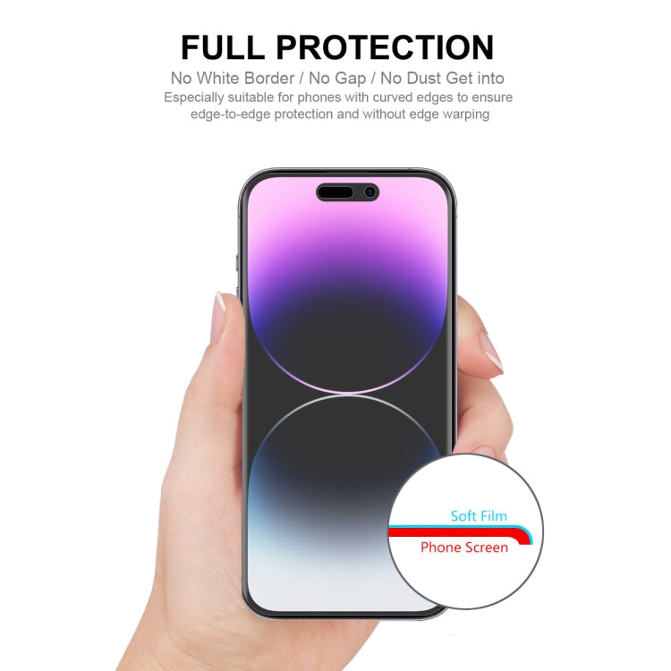 ENKAY Vollflächige Klebe-Explosiongeschützte Hydrogel-Folie Für iPhone 14 Pro Max, Für iPhone 14 Pro Max (1 Stück), Für iPhone 14 Pro Max (2 Stück), Für iPhone 14 Pro Max (5 Stück), Für iPhone 14 Pro Max (10 Stück)