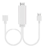 1080P HDMI Kabel Adapter USB zu HDTV Kabel, Dongle USB Stecker + USB Buchse zu HDMI Stecker 1080P HDTV Spiegelungskabel für Telefon/Tablet und mehr Streaming Sharing