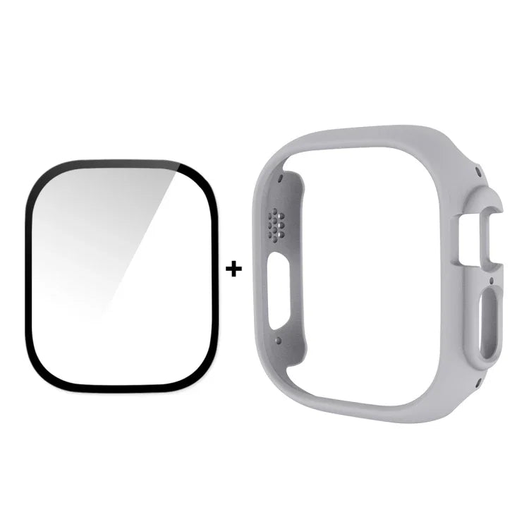 ENKAY 2-in-1 PC-Hülle + vollflächige 9H-Schutzglasfolie für Apple Watch Ultra 3 / 2 / 1 (49 mm)
