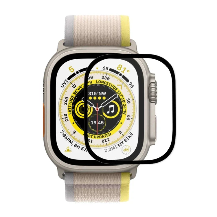 Für Apple Watch Ultra 1 / 2 / 3 49 mm ENKAY 9H Vollflächige Schutzfolie aus gehärtetem Glas, 1 Stück, 2 Stück, 5 Stück, 10 Stück