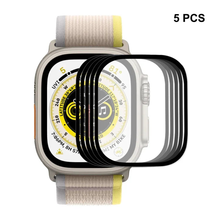 Für Apple Watch Ultra 1 / 2 / 3 49 mm ENKAY 9H Vollflächige Schutzfolie aus gehärtetem Glas, 1 Stück, 2 Stück, 5 Stück, 10 Stück