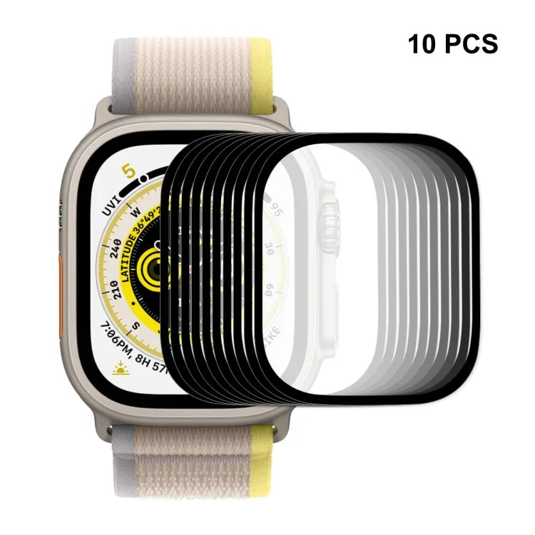 Für Apple Watch Ultra 1 / 2 / 3 49 mm ENKAY 9H Vollflächige Schutzfolie aus gehärtetem Glas, 1 Stück, 2 Stück, 5 Stück, 10 Stück