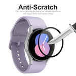 ENKAY 9H Schutzfolie aus gehärtetem Glas für Samsung Galaxy Watch5 40 mm (Vollabdeckung), erhältlich in den Größen 1 Stück, 2 Stück, 5 Stück und 10 Stück.