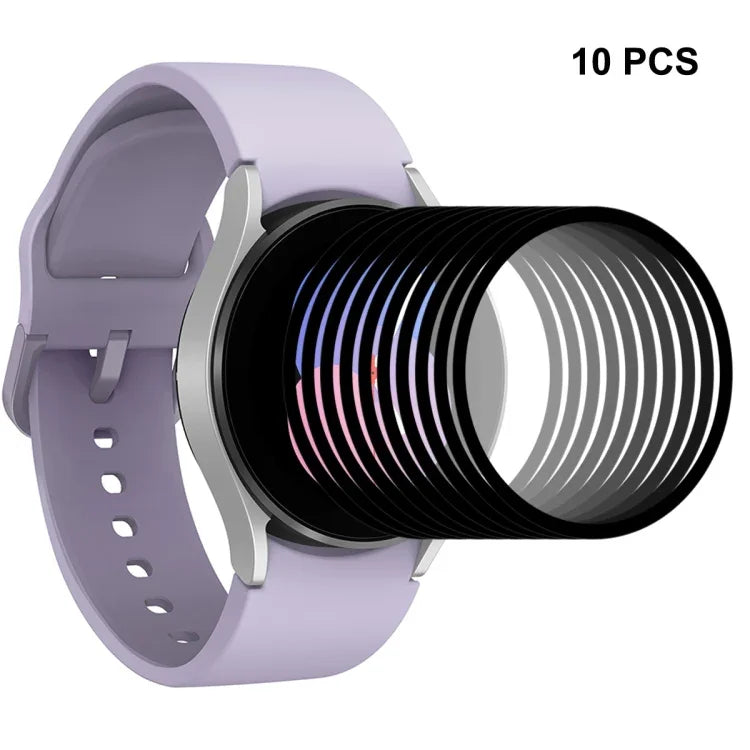 ENKAY 9H Schutzfolie aus gehärtetem Glas für Samsung Galaxy Watch5 40 mm (Vollabdeckung), erhältlich in den Größen 1 Stück, 2 Stück, 5 Stück und 10 Stück.