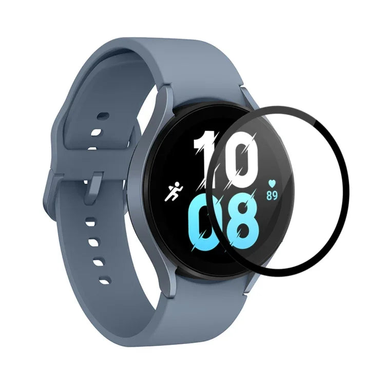 ENKAY 9H Schutzfolie aus gehärtetem Glas für Samsung Galaxy Watch5 44 mm (Vollabdeckung), erhältlich in den Größen 1 Stück, 2 Stück, 5 Stück und 10 Stück.