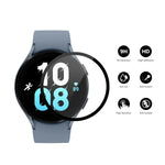 ENKAY 9H Schutzfolie aus gehärtetem Glas für Samsung Galaxy Watch5 44 mm (Vollabdeckung), erhältlich in den Größen 1 Stück, 2 Stück, 5 Stück und 10 Stück.