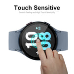 ENKAY 9H Schutzfolie aus gehärtetem Glas für Samsung Galaxy Watch5 44 mm (Vollabdeckung), erhältlich in den Größen 1 Stück, 2 Stück, 5 Stück und 10 Stück.
