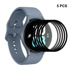 ENKAY 9H Schutzfolie aus gehärtetem Glas für Samsung Galaxy Watch5 44 mm (Vollabdeckung), erhältlich in den Größen 1 Stück, 2 Stück, 5 Stück und 10 Stück.