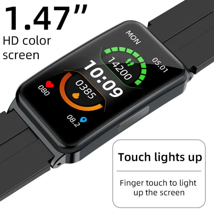 EP01 Smartwatch mit 1,47-Zoll-Farbbildschirm, unterstützt Herzfrequenz- und Blutdruckmessung