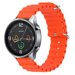 22mm Ocean Style Silicone Solid Color Watch Band, For Xiaomi MI Watch Color