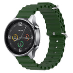 22mm Ocean Style Silicone Solid Color Watch Band, For Xiaomi MI Watch Color