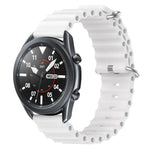 22 mm breites Silikonarmband im Ocean-Style, einfarbig, für Samsung Galaxy Watch3 (45 mm), Samsung Galaxy Watch (46 mm), Samsung Gear S3 Classic und Samsung Gear S3 Frontier