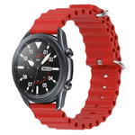 22 mm breites Silikonarmband im Ocean-Style, einfarbig, für Samsung Galaxy Watch3 (45 mm), Samsung Galaxy Watch (46 mm), Samsung Gear S3 Classic und Samsung Gear S3 Frontier