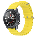 22 mm breites Silikonarmband im Ocean-Style, einfarbig, für Samsung Galaxy Watch3 (45 mm), Samsung Galaxy Watch (46 mm), Samsung Gear S3 Classic und Samsung Gear S3 Frontier