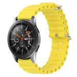 22 mm breites Silikonarmband im Ocean-Style, einfarbig, für Samsung Galaxy Watch3 (45 mm), Samsung Galaxy Watch (46 mm), Samsung Gear S3 Classic und Samsung Gear S3 Frontier