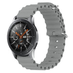 22 mm breites Silikonarmband im Ocean-Style, einfarbig, für Samsung Galaxy Watch3 (45 mm), Samsung Galaxy Watch (46 mm), Samsung Gear S3 Classic und Samsung Gear S3 Frontier
