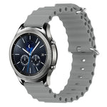 22 mm breites Silikonarmband im Ocean-Style, einfarbig, für Samsung Galaxy Watch3 (45 mm), Samsung Galaxy Watch (46 mm), Samsung Gear S3 Classic und Samsung Gear S3 Frontier