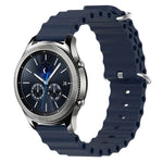 22 mm breites Silikonarmband im Ocean-Style, einfarbig, für Samsung Galaxy Watch3 (45 mm), Samsung Galaxy Watch (46 mm), Samsung Gear S3 Classic und Samsung Gear S3 Frontier