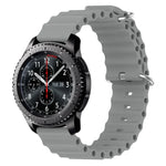 22 mm breites Silikonarmband im Ocean-Style, einfarbig, für Samsung Galaxy Watch3 (45 mm), Samsung Galaxy Watch (46 mm), Samsung Gear S3 Classic und Samsung Gear S3 Frontier