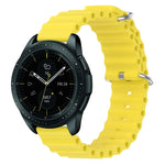 20mm Ocean Style Silicone Solid Color Watch Band, For Samsung Galaxy Watch Active 2 44mm, For Samsung Galaxy Watch 42mm