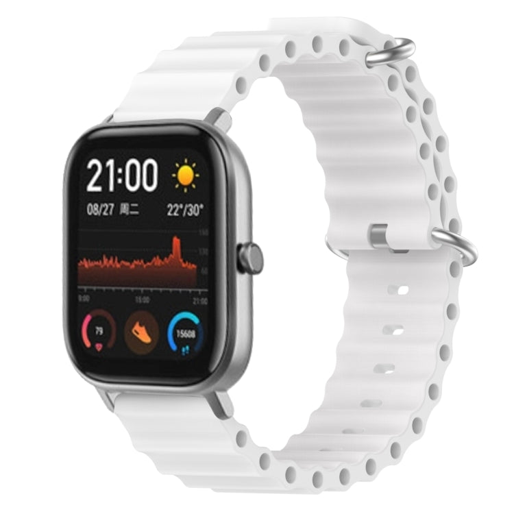 20mm Ocean Style Silicone Solid Color Watch Band, For Amazfit GTS, For Amazfit GTR 42mm, For Amazfit Pop Pro, For Amazfit Pop