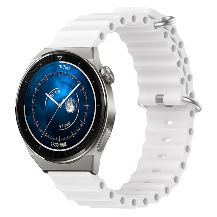 20mm Ocean Style Silicone Solid Color Watch Band, For Huawei Watch GT3 Pro 43mm, For Huawei Watch GT3 42mm, For Huawei Watch GT2 42mm, For Huawei Watch 2