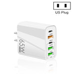 65W Dual PD Typ-C + 3 x USB Multi-Port Ladegerät für Telefon und Tablet PC, US-Stecker, US-Stecker