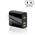 65W Dual PD Typ-C + 3 x USB Multi-Port Ladegerät für Telefon und Tablet PC, US-Stecker, US-Stecker