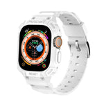 JUNSUNMAY Integrierte TPU-Hülle mit verstellbarem elastischem Armband für Apple Watch Ultra 3 / 2 / 1 (49 mm)