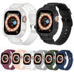 JUNSUNMAY Integrierte TPU-Hülle mit verstellbarem elastischem Armband für Apple Watch Ultra 3 / 2 / 1 (49 mm)