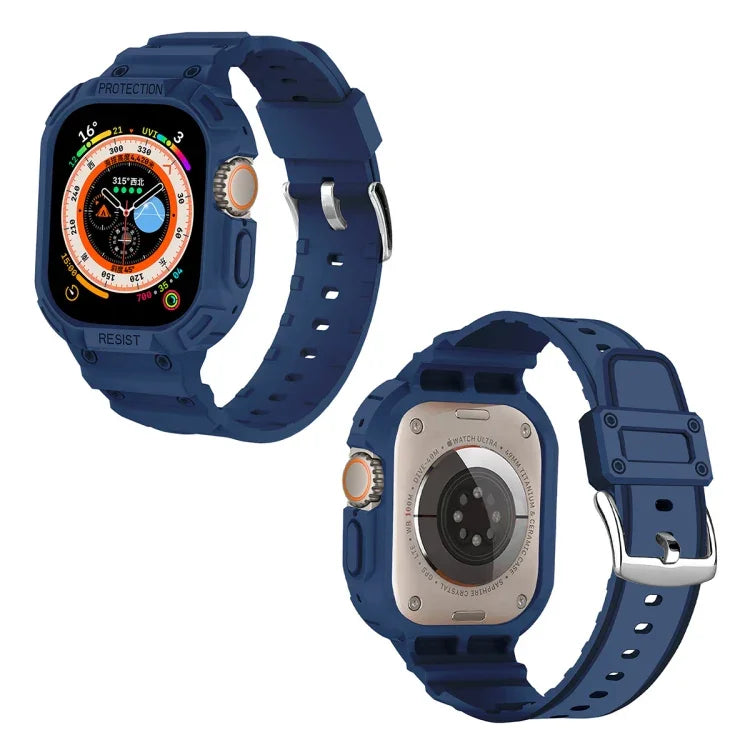 JUNSUNMAY Integrierte TPU-Hülle mit verstellbarem elastischem Armband für Apple Watch Ultra 3 / 2 / 1 (49 mm)