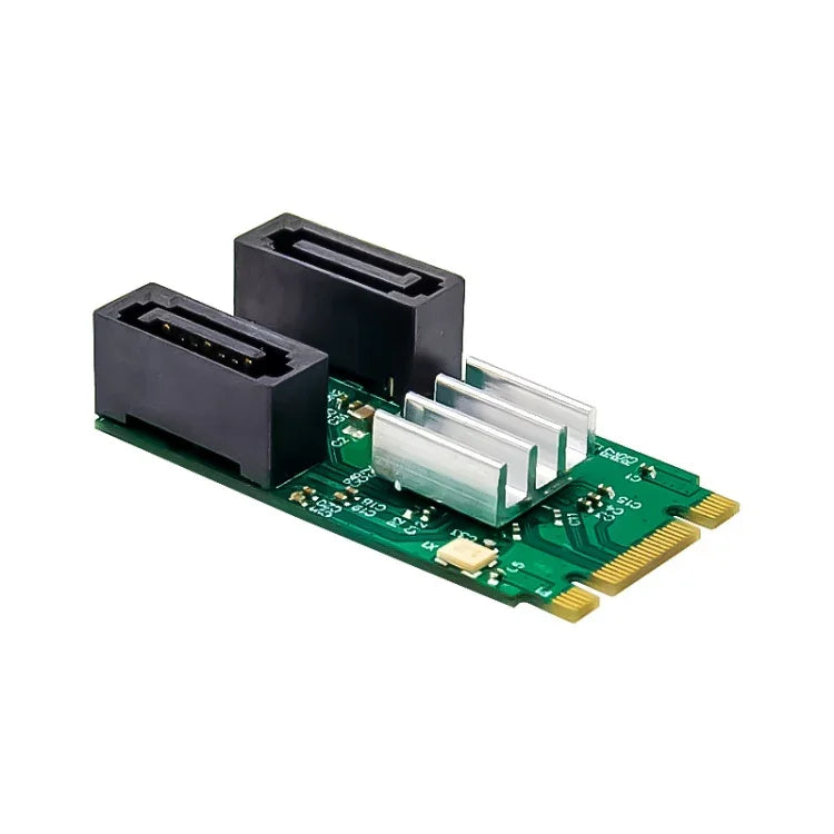 ST551 6-Gbit/s-PCIe-B+M-Key-zu-2-Port-SATA-3.0-Karte, M.2-zu-Dual-SATA-Adapter, ST551