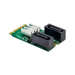 ST551 6-Gbit/s-PCIe-B+M-Key-zu-2-Port-SATA-3.0-Karte, M.2-zu-Dual-SATA-Adapter, ST551