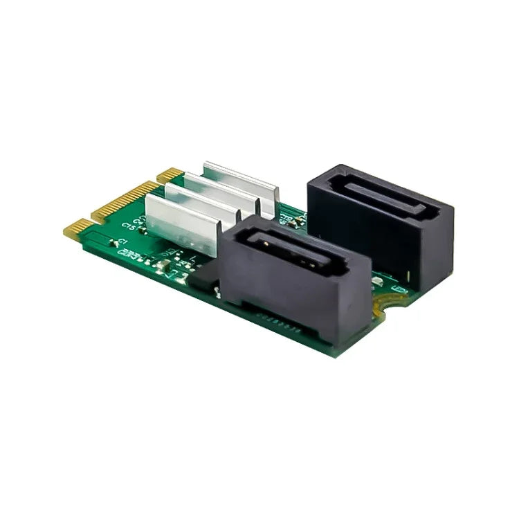 ST551 6-Gbit/s-PCIe-B+M-Key-zu-2-Port-SATA-3.0-Karte, M.2-zu-Dual-SATA-Adapter, ST551