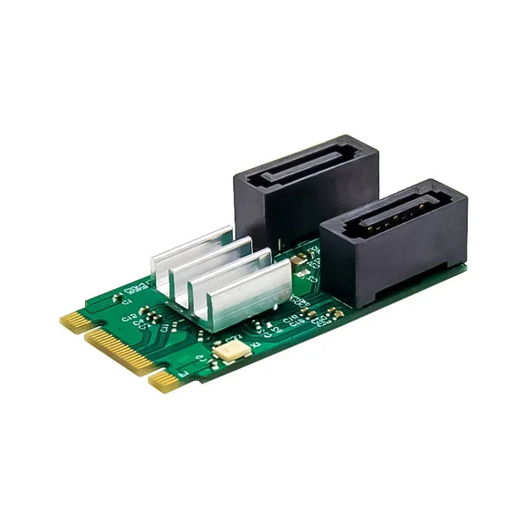 ST551 6-Gbit/s-PCIe-B+M-Key-zu-2-Port-SATA-3.0-Karte, M.2-zu-Dual-SATA-Adapter, ST551