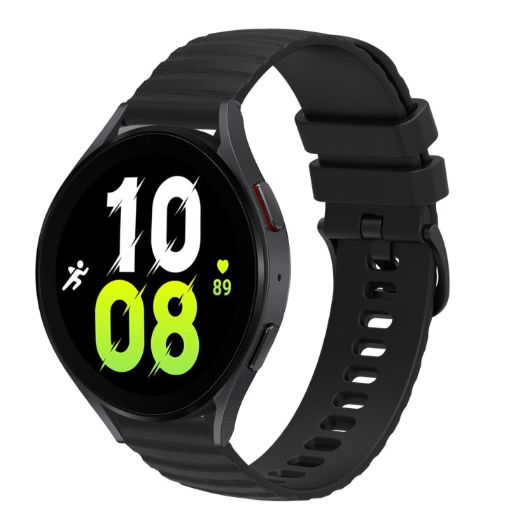 20mm gewelltes, gepunktetes, einfarbiges Silikonarmband, für Samsung Galaxy Watch5 / 5 Pro, für Samsung Galaxy Watch4 40mm/44mm, für Samsung Galaxy Watch3 41mm, für Samsung Galaxy Watch Active 40mm