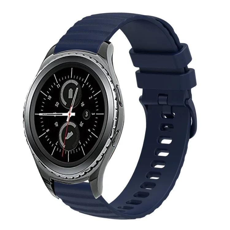 20mm Wavy Dotted Solid-Color Silicone Watch Band, For Samsung Galaxy Gear S2 Classic