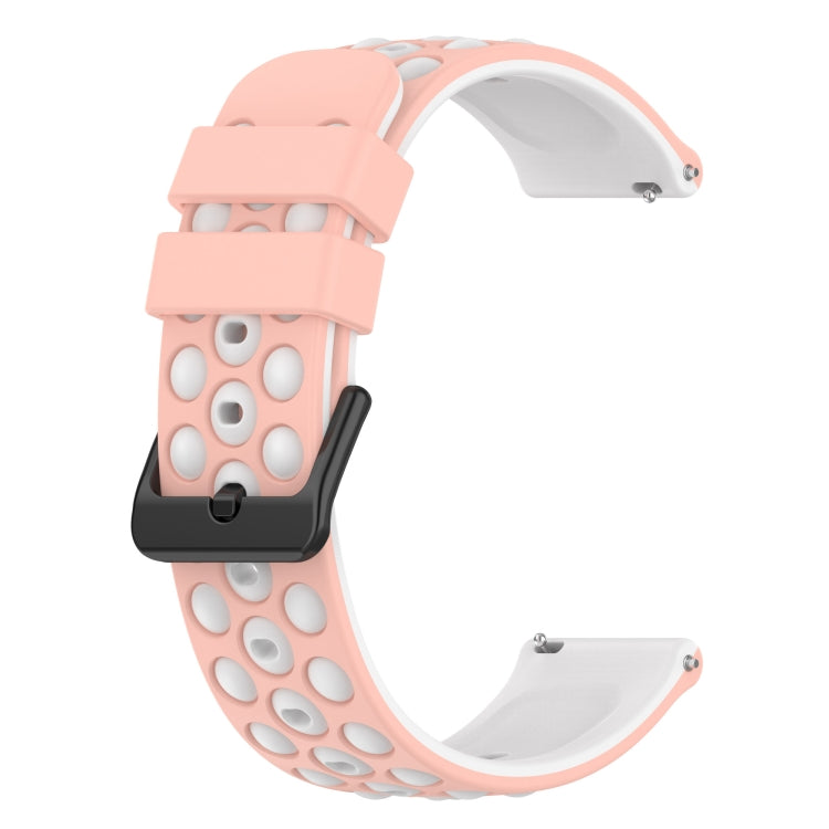 22mm Two-Color Porous Silicone Watch Band, For Amazfit 3, For Amazfit GTR 47mm