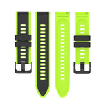 22mm zweifarbiges Silikon-Armband, Für Samsung Galaxy Watch Active2 44mm, Für Samsung Galaxy Watch 42mm