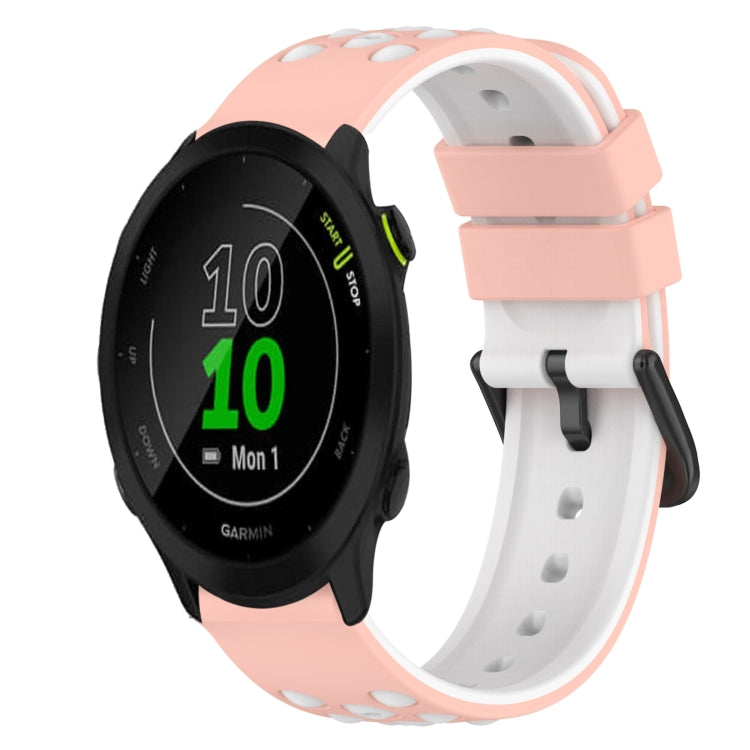 22mm Two-Color Silicone Watch Band, For Garmin Forerunner 55, For Garmin Venu, For Garmin Venu SQ, For Garmin Garminmove Luxe