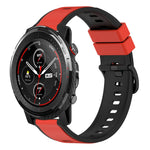 22mm Two-Color Silicone Watch Band, For Amazfit 3, For Amazfit GTR 47mm