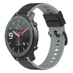 22mm Two-Color Silicone Watch Band, For Amazfit 3, For Amazfit GTR 47mm
